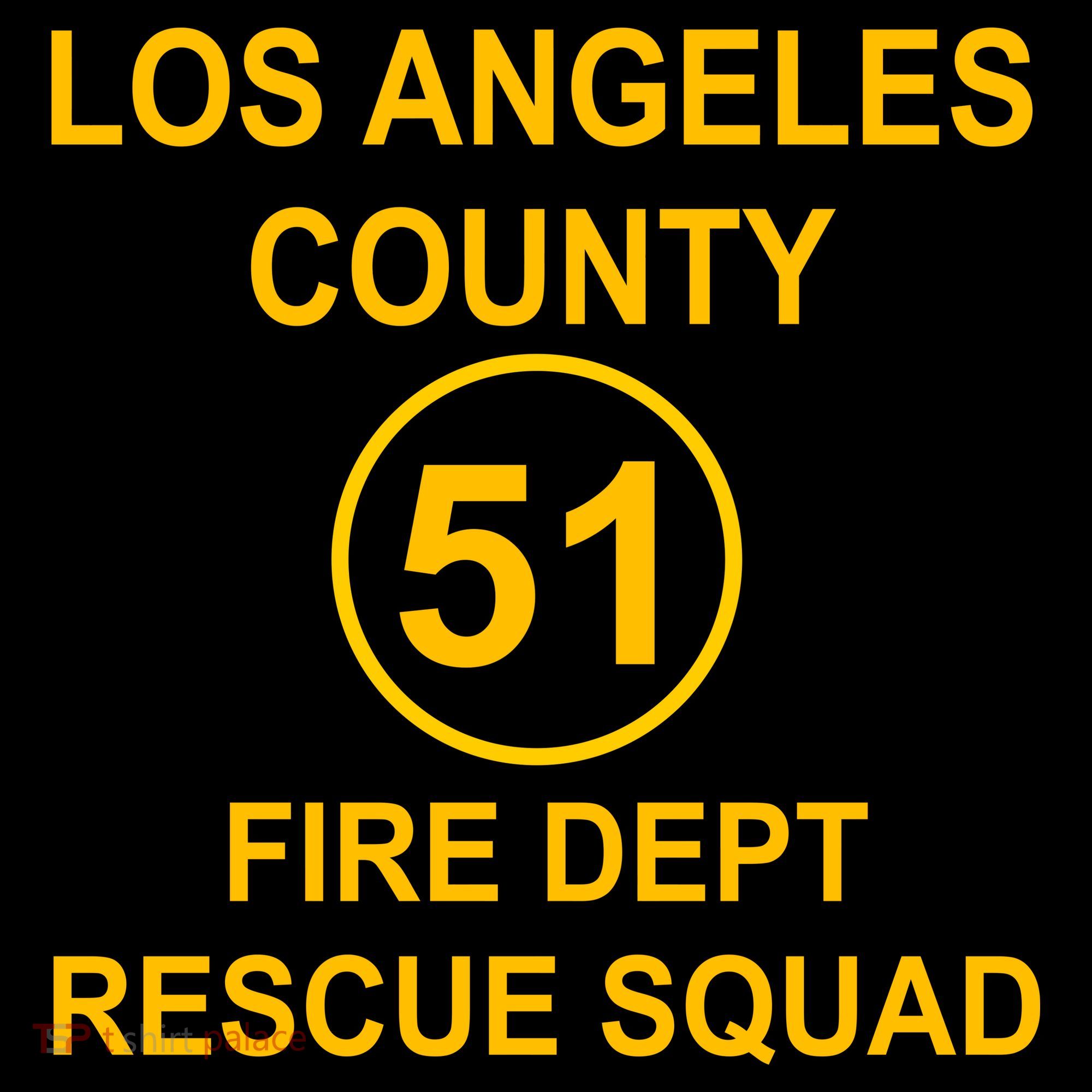 Vintage Squad 51 Fire Dept T-Shirt