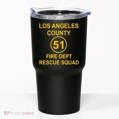 Vintage Squad 51 Fire Dept Tumbler