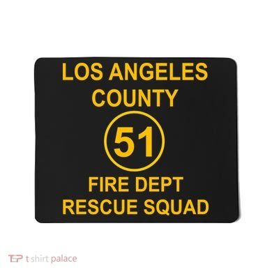 Vintage Squad 51 Fire Dept Mousepad