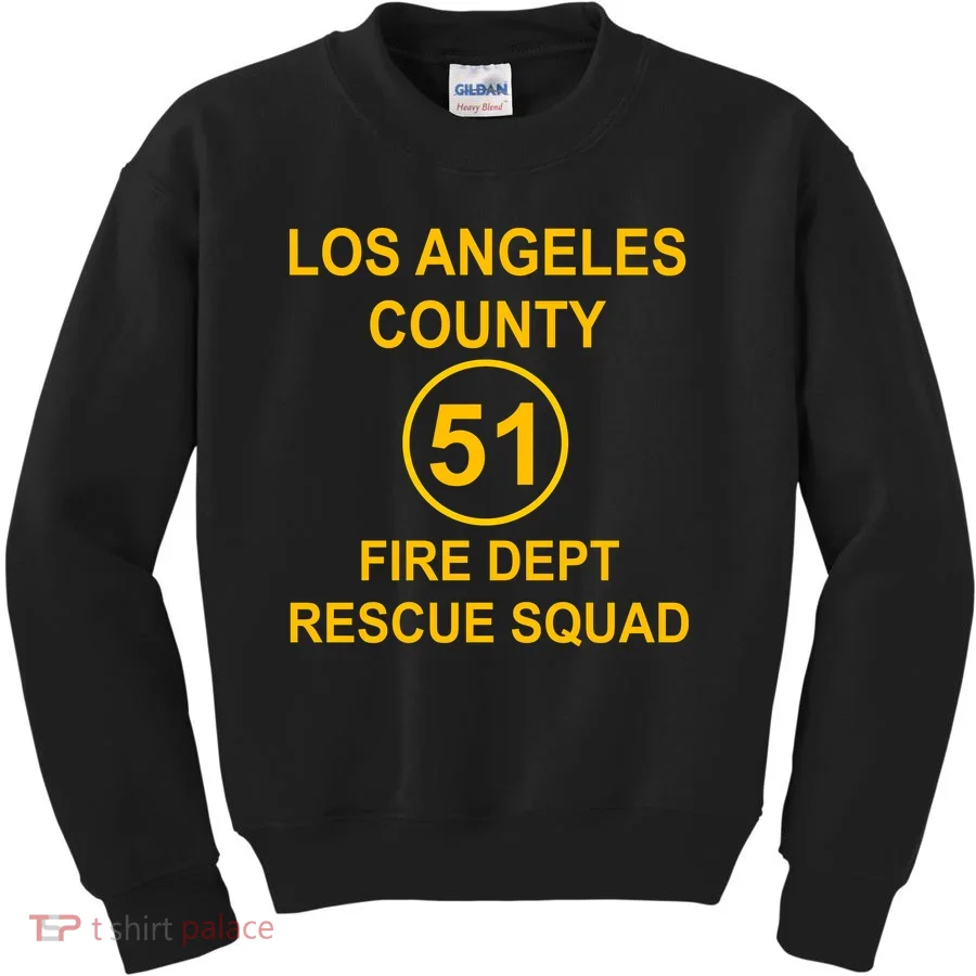 Vintage Squad 51 Fire Dept Kids Sweatshirt
