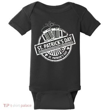Vintage St. Patrick's Day Beer Baby Bodysuit