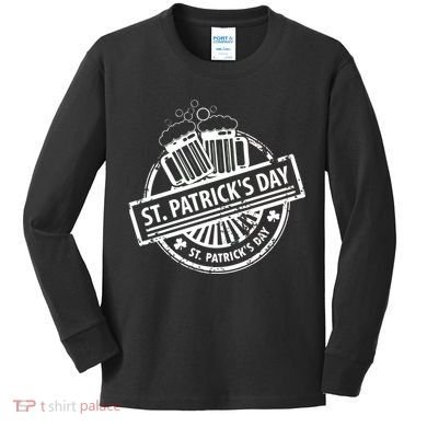 Vintage St. Patrick's Day Beer Kids Long Sleeve Shirt