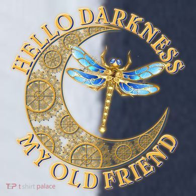 Vintage Steampunk Dragonfly Moon Hello Darkness My Old Friend Sport-Tek Competitor United Soccer Jersey