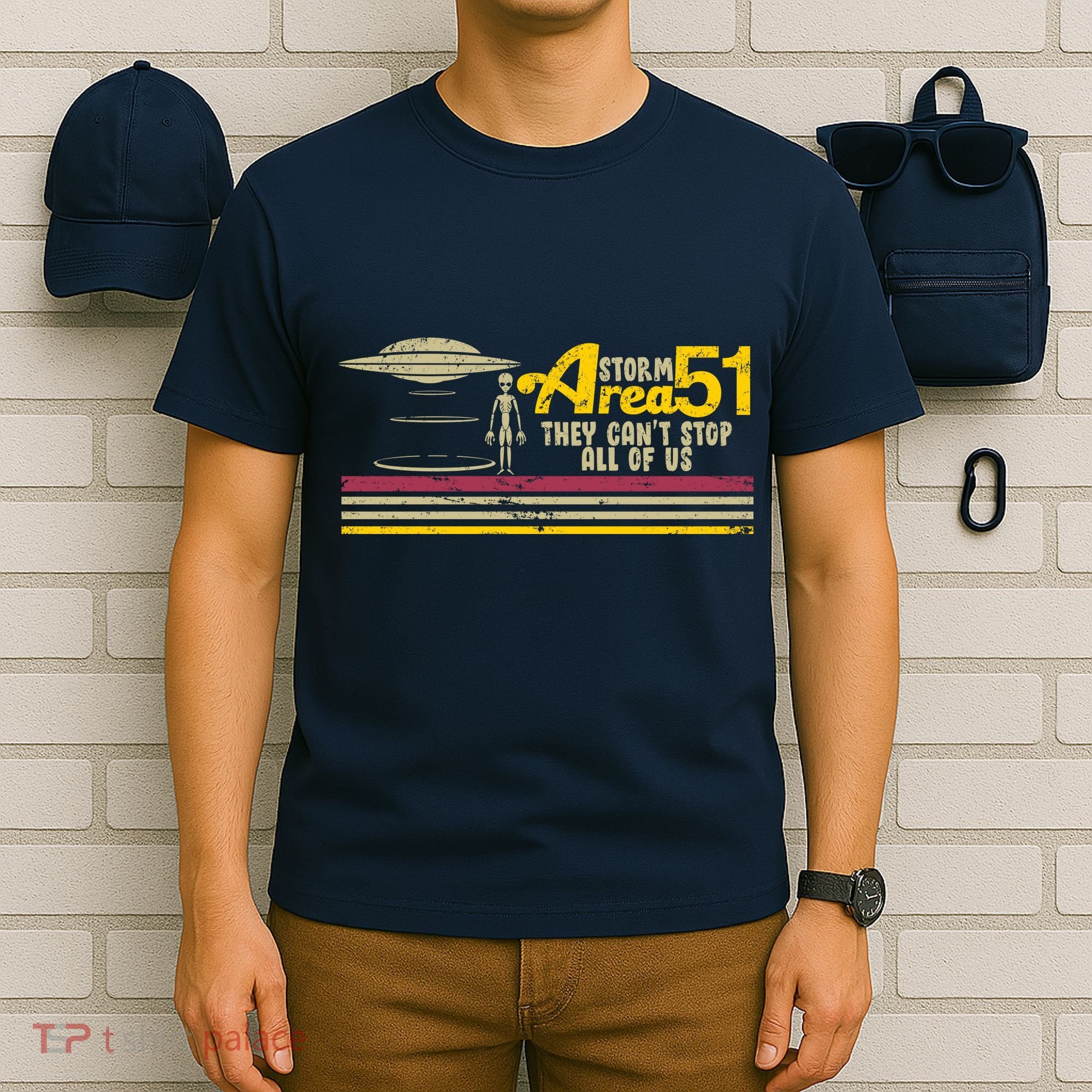 Vintage Storm Area 51 They Can't Stop All Of Us T-Shirt