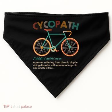 Vintage Style Colors Cycopath Definition  USA-Made Doggie Bandana