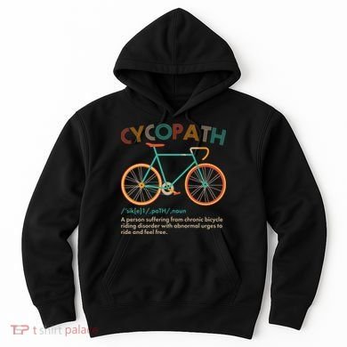 Vintage Style Colors Cycopath Definition  Hoodie
