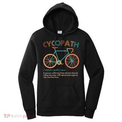 Vintage Style Colors Cycopath Definition  Women's Hoodie