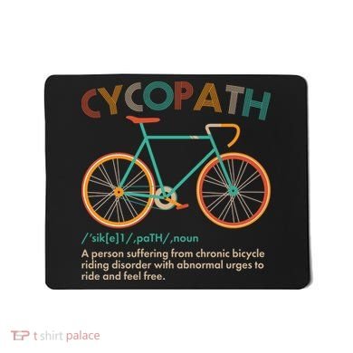 Vintage Style Colors Cycopath Definition  Mousepad