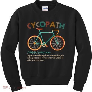 Vintage Style Colors Cycopath Definition  Kids Sweatshirt