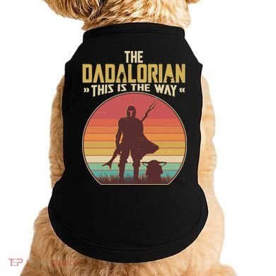 Vintage Styled The Dadalorian This Is the Way Doggie Tank