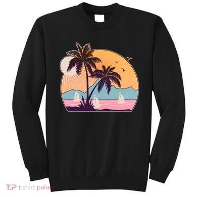 Vintage Summer Beach Emblem Sweatshirt