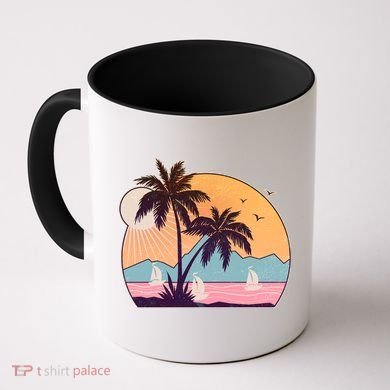 Vintage Summer Beach Emblem Coffee Mug