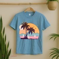 Vintage Summer Beach Emblem T-Shirt thumb 2