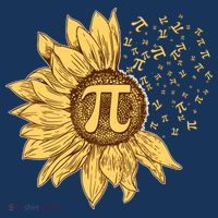 Vintage Sunflower Pi 3.14 T-Shirt thumb 7