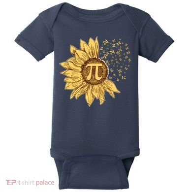 Vintage Sunflower Pi 3.14 Baby Bodysuit