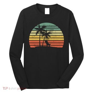 Vintage Sunset Beach   Long Sleeve Shirt