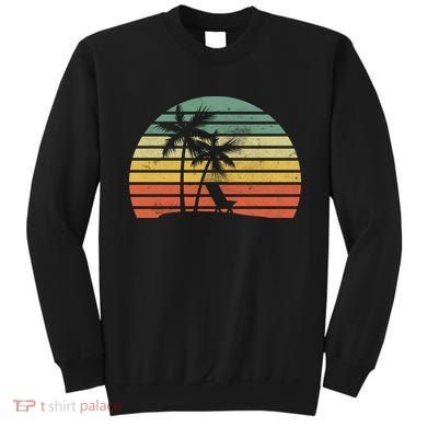 Vintage Sunset Beach   Sweatshirt