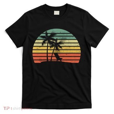Vintage Sunset Beach   T-Shirt
