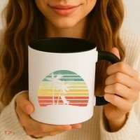 Vintage Sunset Beach   Coffee Mug thumb 3