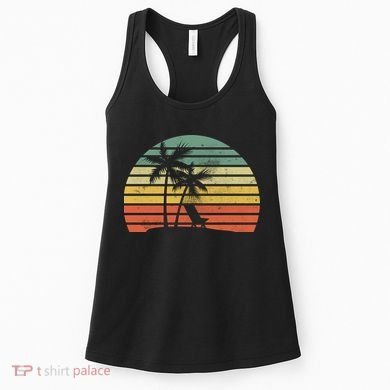 Vintage Sunset Beach   Women's Tank Top