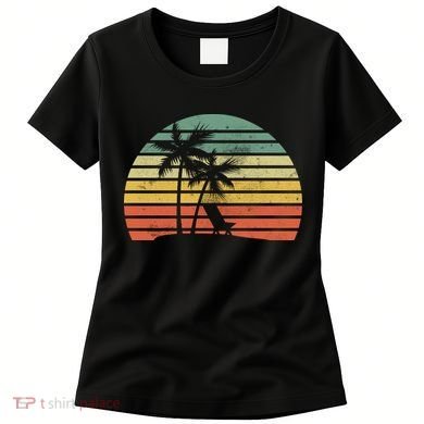 Vintage Sunset Beach   Women's T-Shirt
