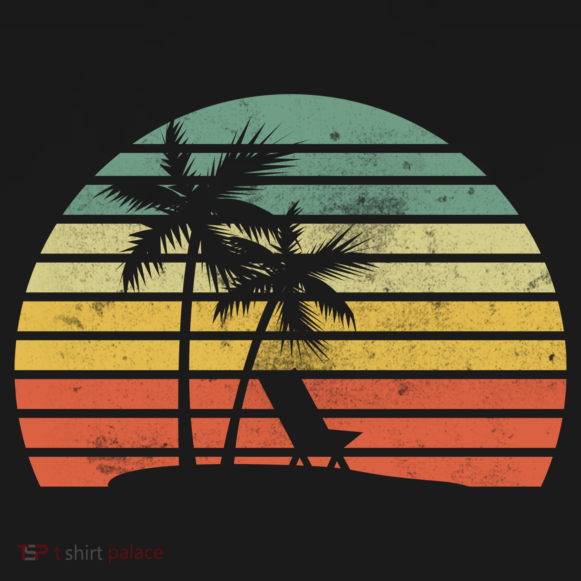 Vintage Sunset Beach   Women's T-Shirt