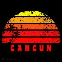 Vintage Sunset Cancun Mexico Palm Tree T-Shirt thumb 7