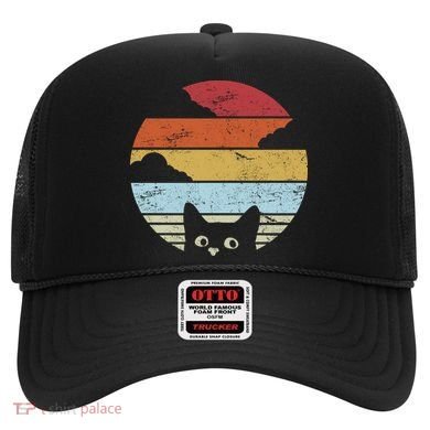 Vintage Sunset Cat Hat