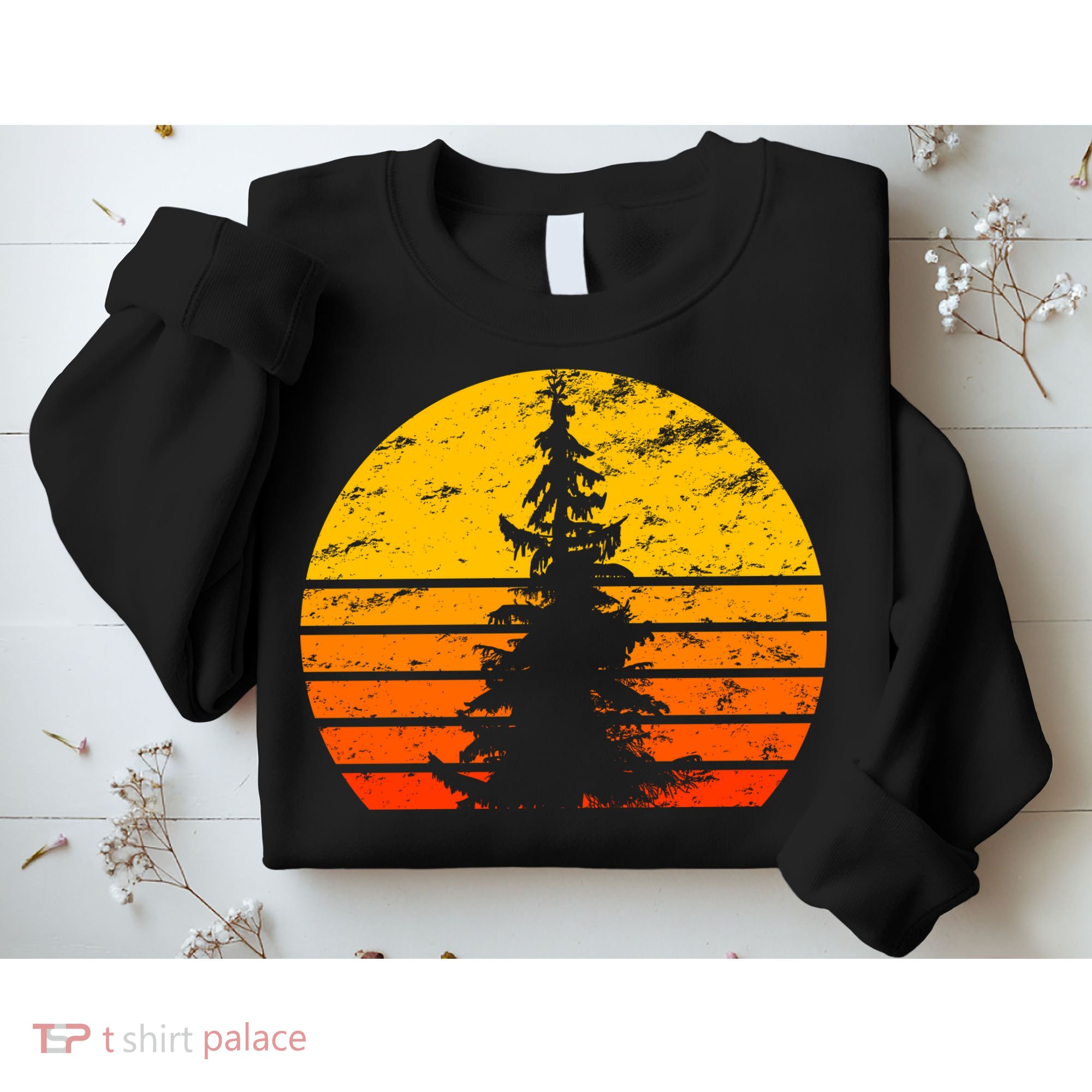 Vintage Sunset Tree Sweatshirt