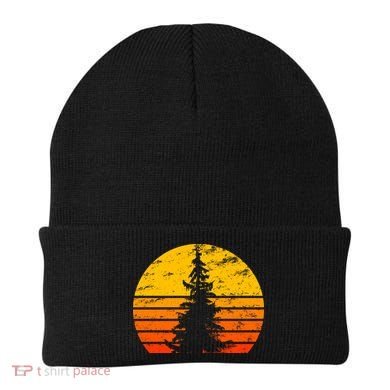 Vintage Sunset Tree Beanie