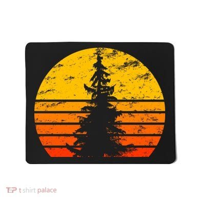 Vintage Sunset Tree Mousepad