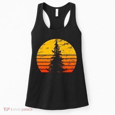 Vintage Sunset Tree Women's Tank Top