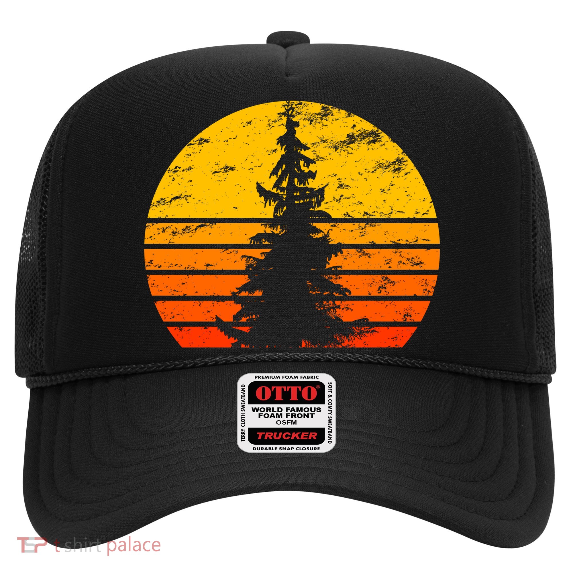 Vintage Sunset Tree Hat