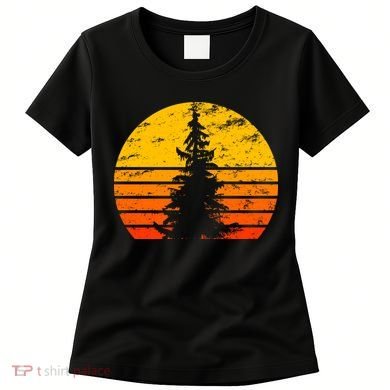 Vintage Sunset Tree Women's T-Shirt