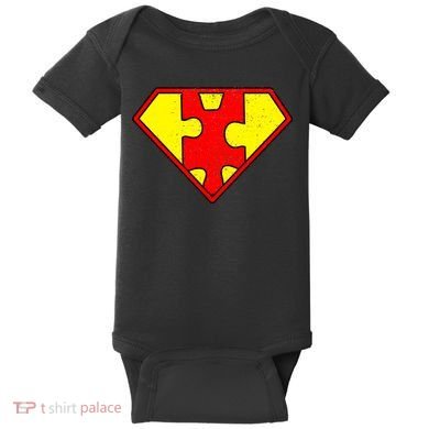 Vintage Super Autism Baby Bodysuit