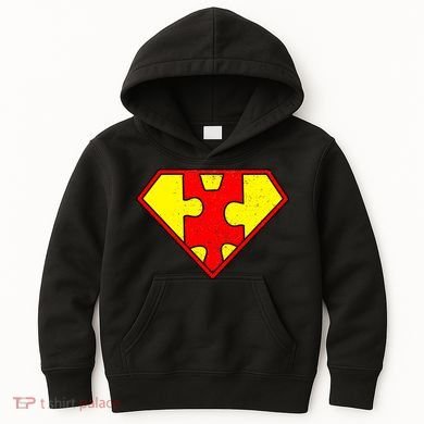 Vintage Super Autism Kids Hoodie
