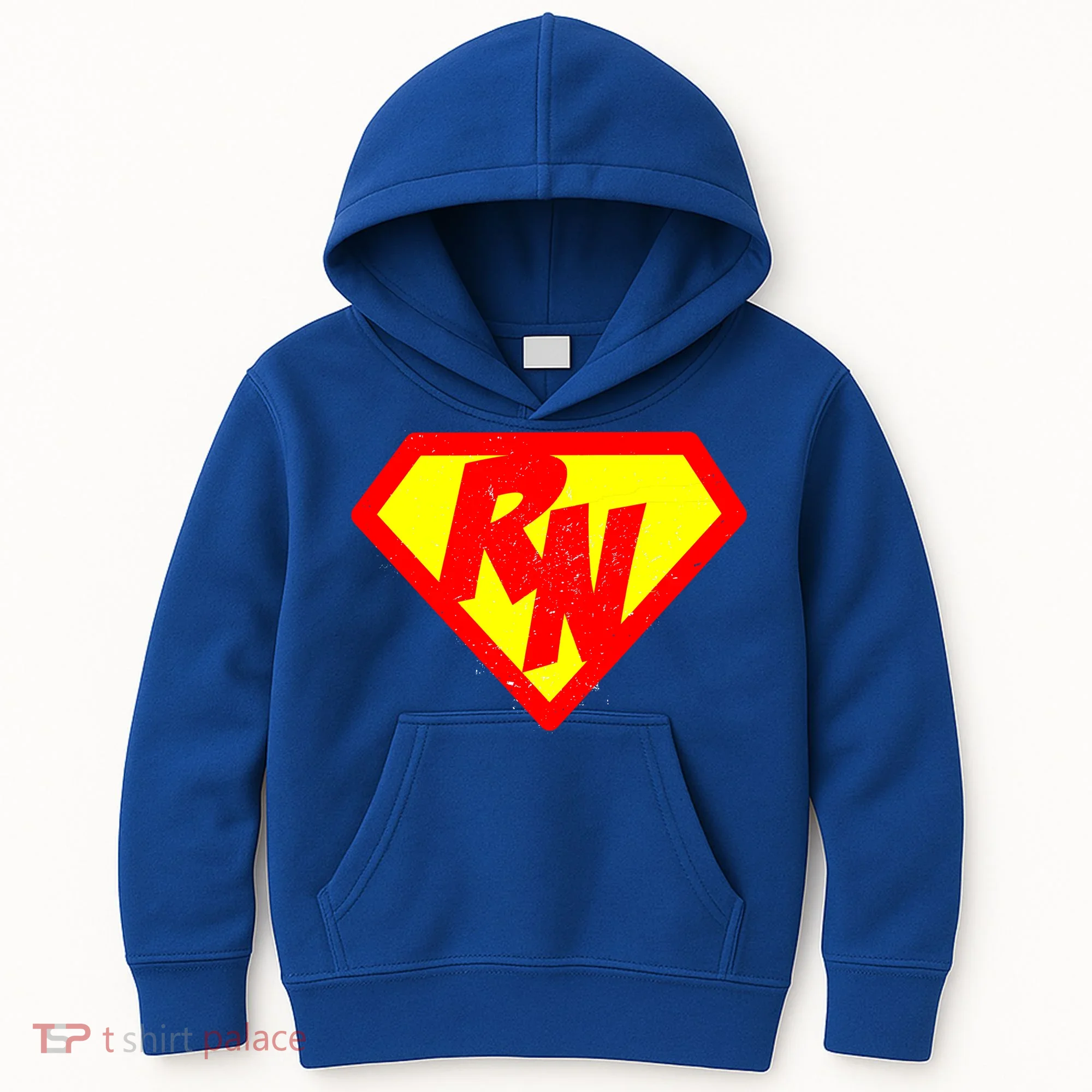 Vintage Super Nurse RN Distressed Kids Hoodie