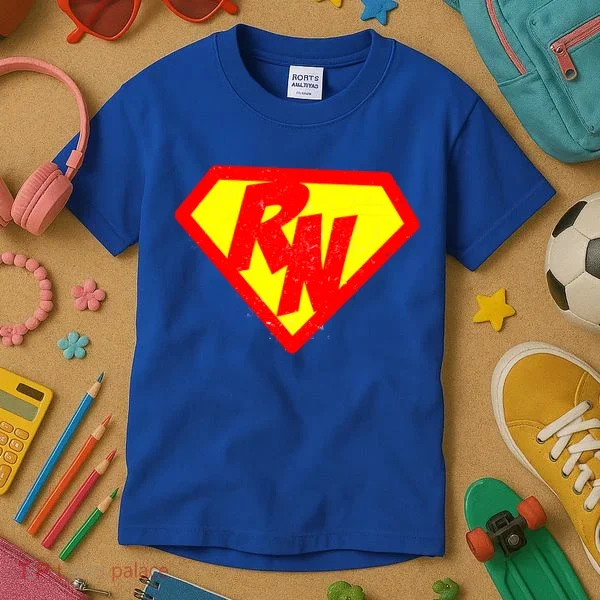 Vintage Super Nurse RN Distressed Kids T-Shirt