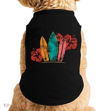Vintage Surfing Emblem Doggie Tank