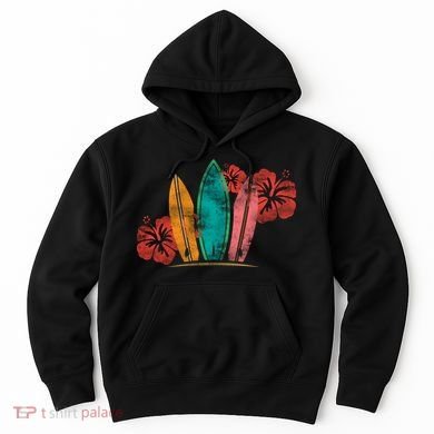 Vintage Surfing Emblem Hoodie