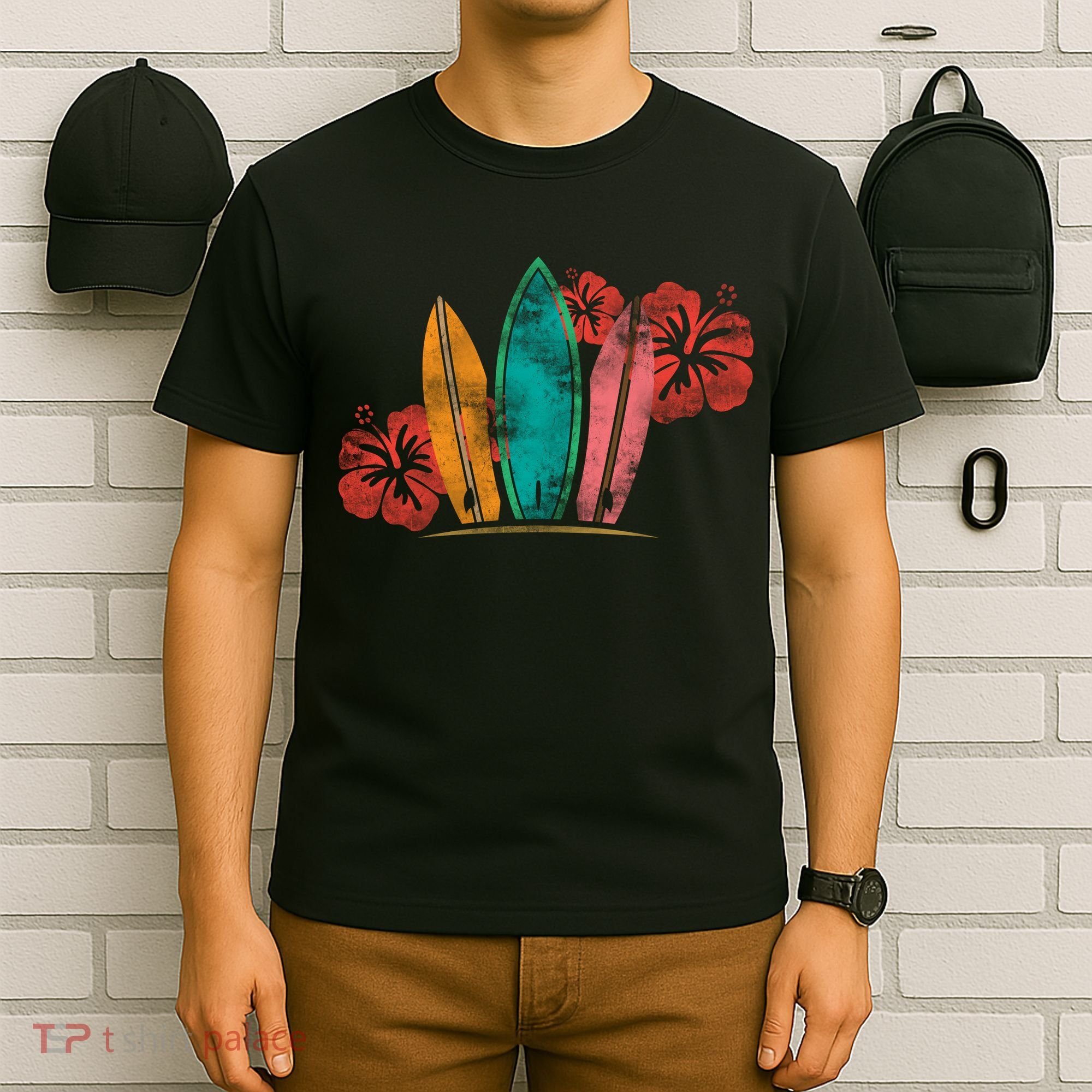 Vintage Surfing Emblem T-Shirt