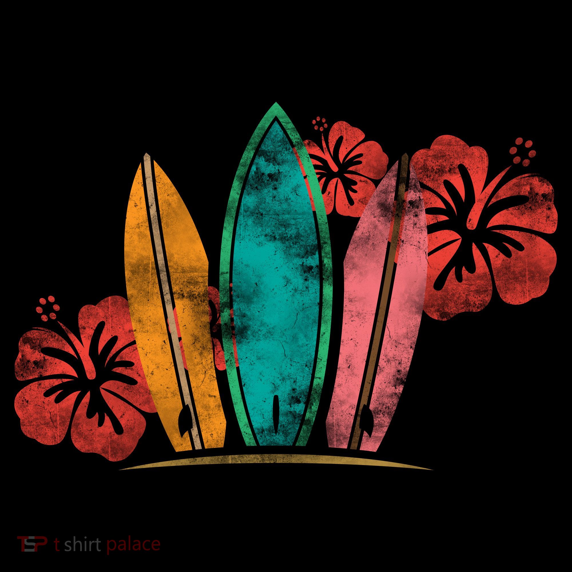 Vintage Surfing Emblem T-Shirt