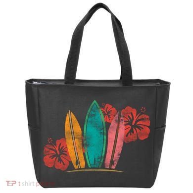 Vintage Surfing Emblem Tote Bag