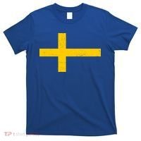 Vintage Swedish Flag T-Shirt thumb 0