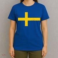 Vintage Swedish Flag T-Shirt thumb 4