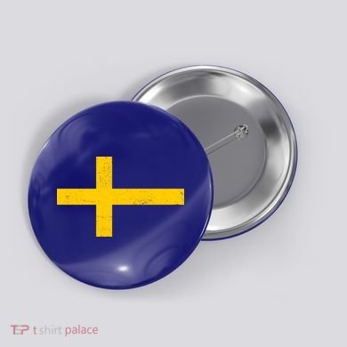 Vintage Swedish Flag Button