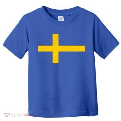 Vintage Swedish Flag Toddler T-Shirt