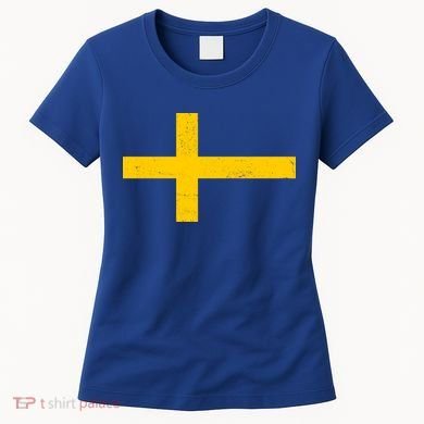 Vintage Swedish Flag Women's T-Shirt