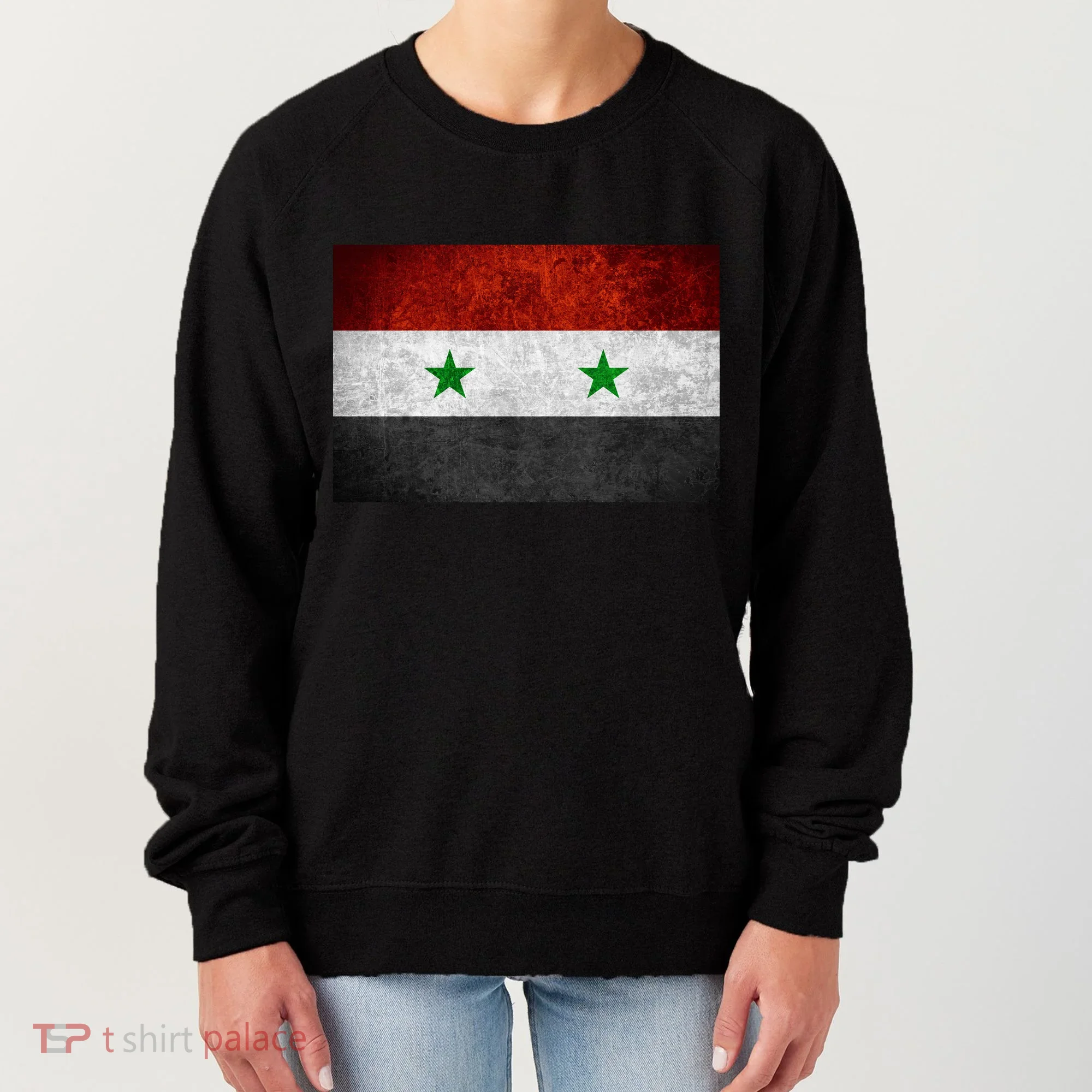 Vintage Syrian Independence Flag Women's Sweatshirt
