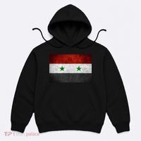 Vintage Syrian Independence Flag Hoodie thumb 0
